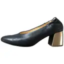 Leather heels Jil Sander