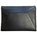 Leather clutch bag Smythson