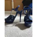 Yves Saint Laurent Tribute patent leather sandals for sale