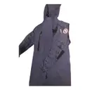 Navy Polyester Coat Rossclair Canada Goose