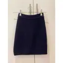 Buy Helmut Lang Wool mid-length skirt online