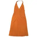 Orange Leather Dress RALPH LAUREN SPORT - Vintage