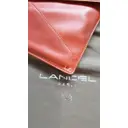 Enveloppe leather clutch bag Lancel