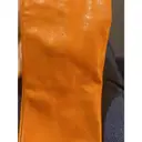 Leather long gloves Prada