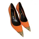 Patent leather heels Versace
