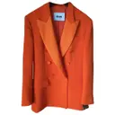 Orange Polyester Jacket MSGM