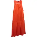 Orange Silk Dress Tibi