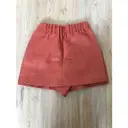 Buy Maje Orange Synthetic Shorts online