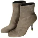 Cloth ankle boots Michel Perry