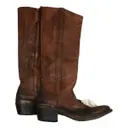 Leather cowboy boots Golden Goose