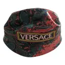 Leather hat Versace
