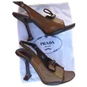Patent leather Sandals Prada