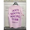 Buy Anti Social Social Club Pink Cotton T-shirt online