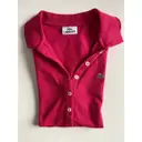 Pink Cotton Top Lacoste