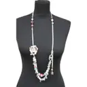 Pink Glass Long necklace Chanel