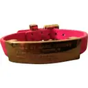 Pink Leather Bracelet Marc by Marc Jacobs