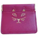 Pink Leather Purse Charlotte Olympia