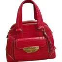 Pink Leather Handbag Adjani Lancel