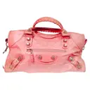 Pink Leather Handbag Balenciaga