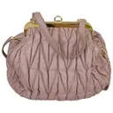 Pink Leather Handbag Miu Miu