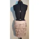 Leather mid-length skirt Hôtel Particulier