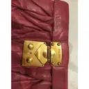 Miu Miu Matelassé leather clutch bag for sale