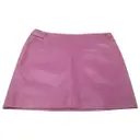Leather mini skirt Coach