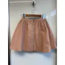 Buy One Teaspoon Leather mid-length skirt online