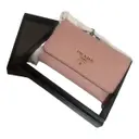Leather card wallet Prada