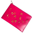 Leather clutch bag Schiaparelli