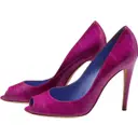 Pink Leather Heels Sergio Rossi
