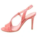 Pink Leather Sandals Sergio Rossi