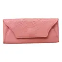 Leather clutch bag Uterque