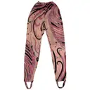Pink Polyester Trousers Emilio Pucci - Vintage