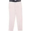 Pink Polyester Trousers Maje