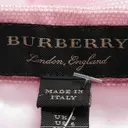 Buy Burberry Silk mid-length skirt online