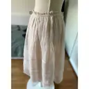 Silk mid-length skirt Jil Sander