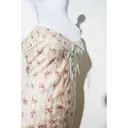 Silk mid-length dress John Galliano - Vintage