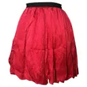 Pink Silk Skirt Sandro