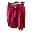 Silk mid-length skirt Yves Saint Laurent