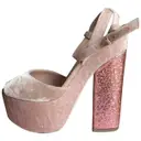 Velvet heels Giamba