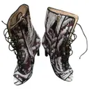 Cloth open toe boots Giambattista Valli