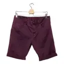 Purple Cotton Shorts Gucci
