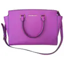 Purple Leather Handbag Selma Michael Michael Kors