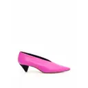 Celine Soft V Neck leather heels for sale
