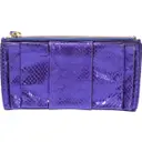 Purple Leather Clutch bag Valentino Garavani