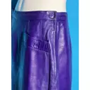 Leather mini skirt Yves Saint Laurent - Vintage