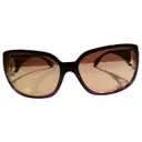 Purple Plastic Sunglasses Chanel