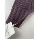 Purple Polyester Top Pleats Please