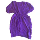 Purple Silk Dress Sandro